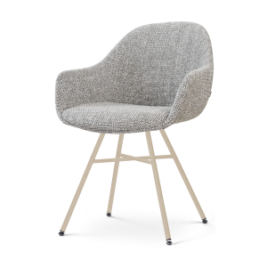 Nolon Noa-Mae eetkamerstoel grijs blend – beige onderstel Nolon Noa-Mae eetkamerstoel grijs blend – beige onderstel