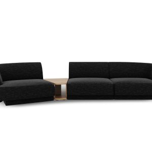 Micadoni linker modulaire bank Miley 3-zits, chenille, zwart – 126×303 Micadoni linker modulaire bank Miley 3-zits, chenille, zwart – 126×303