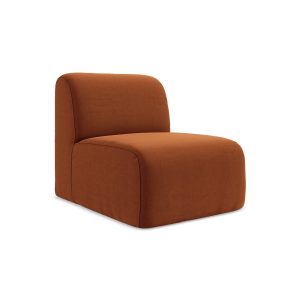 LaMiaSofa Bankmodule midden Cervo – velours – terracotta – 70x94x75