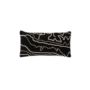 Light & Living kussen CASTRO – 60x30x10cm – zwart Light & Living kussen CASTRO – 60x30x10cm – zwart