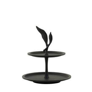Light & Living etagere Foglia – zwart – Ø30cm Light & Living etagere Foglia – zwart – Ø30cm
