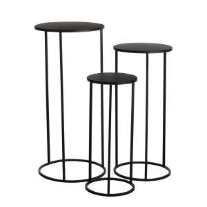 Mica Decorations Quinty Bijzettafel – Set van 3 – H70 x Ø32 cm – Metaa Mica Decorations Quinty Bijzettafel – Set van 3 – H70 x Ø32 cm – Metaa