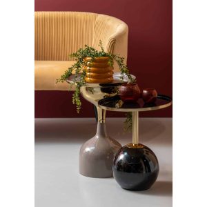 Leitmotiv bijzettafel Ivy – grijs – Ø41cm Leitmotiv bijzettafel Ivy – grijs – Ø41cm