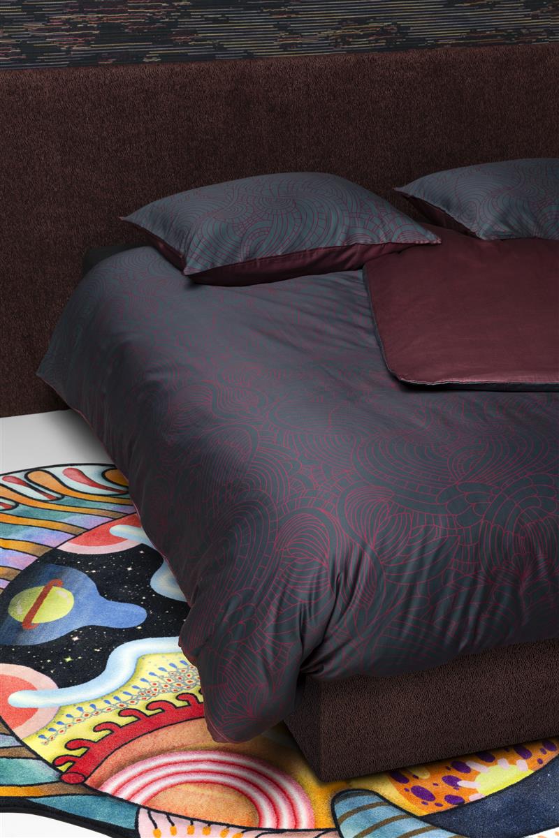 MOOOI kussensloop Dodo Pavone - 60x70 cm - blauw