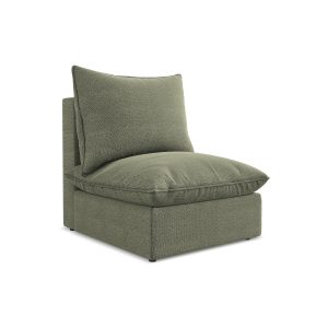 LaMiaSofa Bankmodule midden Ravenna – bouclé – olijf – 75x90x77