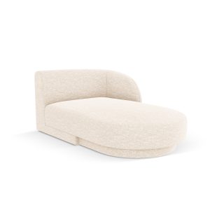 Micadoni rechter chaise longue Miley chenille, lichtbeige – 156x90x70c Micadoni rechter chaise longue Miley chenille, lichtbeige – 156x90x70c