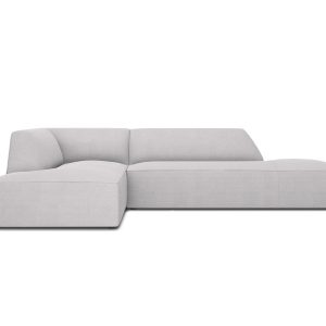 Micadoni linker hoekbank Ruby 4-zits, structurele stof, lichtgrijs – 1 Micadoni linker hoekbank Ruby 4-zits, structurele stof, lichtgrijs – 1