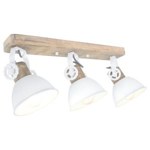 Mexlite spot gearwood – 3 lichts – 59x 17 cm – wit Mexlite spot gearwood – 3 lichts – 59x 17 cm – wit