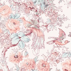 Laura Ashley Vliesbehang – Birtle – Roze – 10mx52cm Laura Ashley Vliesbehang – Birtle – Roze – 10mx52cm