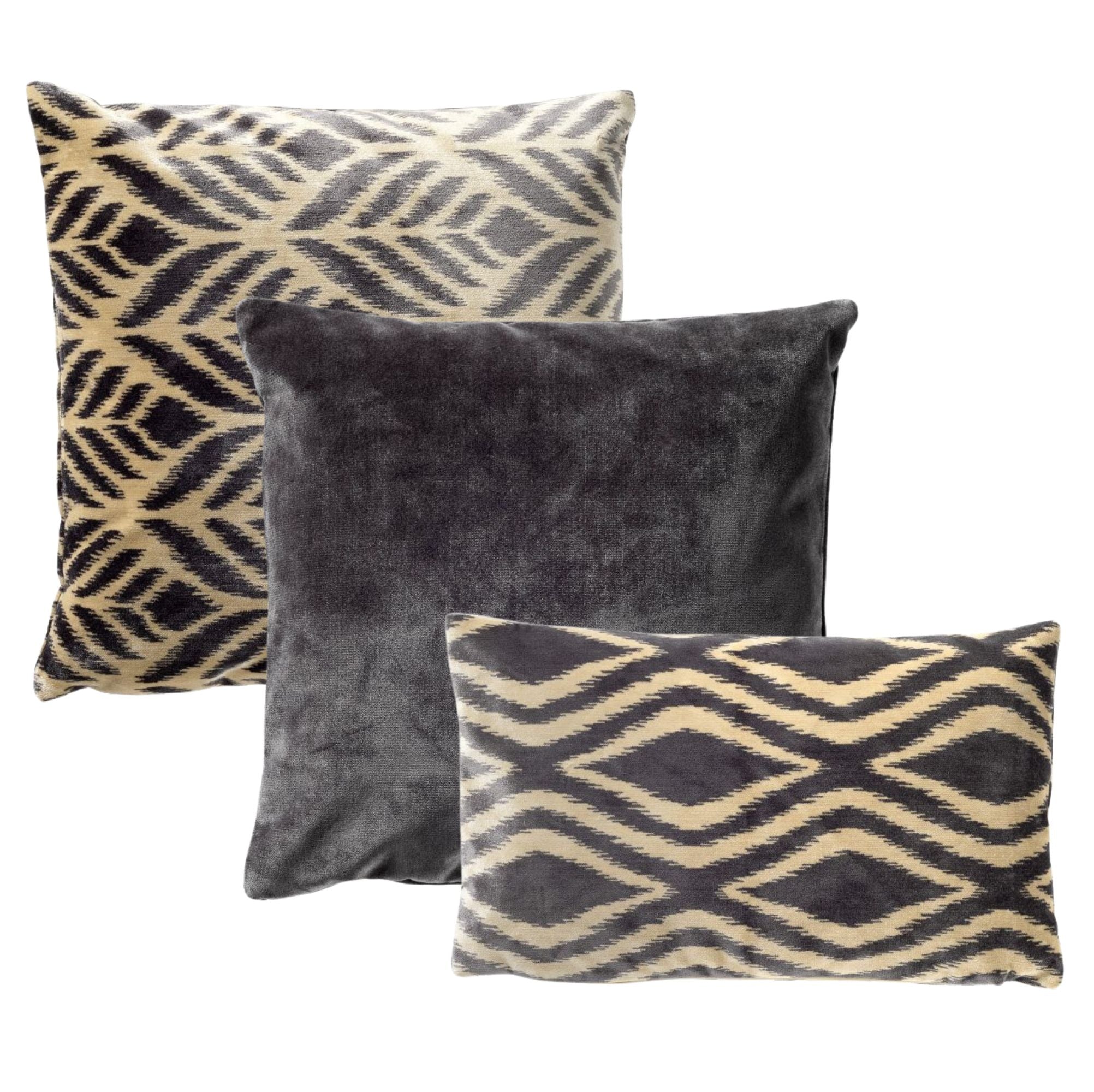 KUSSENSET | 3-delig | Celeste Signature | antraciet | Hoii | inclusief