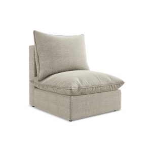 LaMiaSofa Bankmodule midden Ravenna – bouclé – taupe – 75x90x77