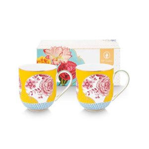 Pip Studio Mokken – Royal – Geel – 365ml – Set van 2