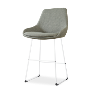 Nolon Nino-Isa Barkruk Saliegroen – Stof – Wit Onderstel – 65 cm Nolon Nino-Isa Barkruk Saliegroen – Stof – Wit Onderstel – 65 cm