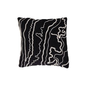 Light & Living kussen CASTRO – 45x45cm – zwart Light & Living kussen CASTRO – 45x45cm – zwart
