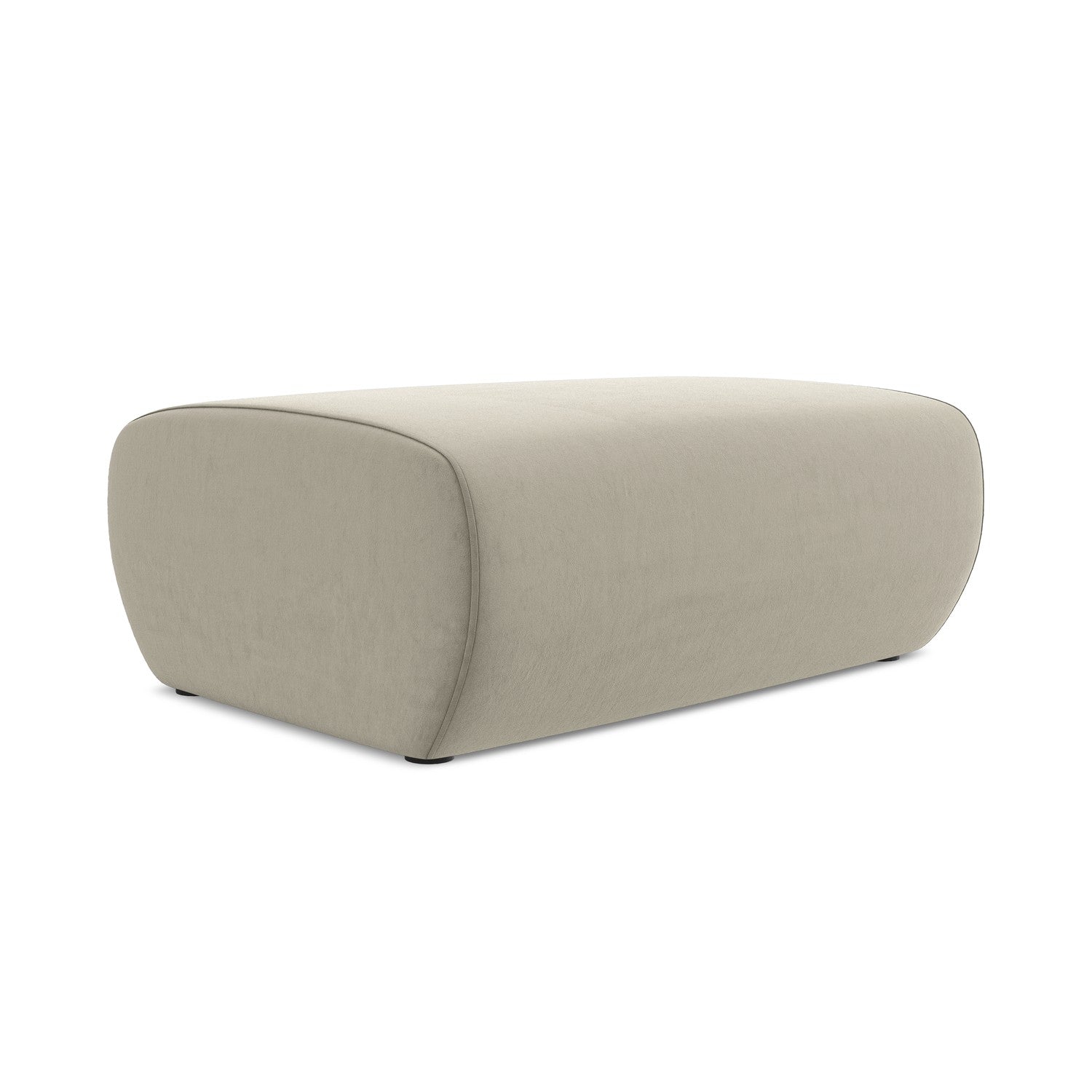 LaMiaSofa Poef Palermo - velours - parel - 100x70x39