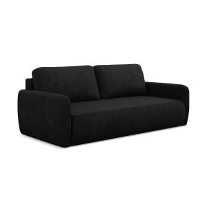LaMiaSofa 3-zits slaapbank Corle – chenille stof – zwart – 218x102x86 LaMiaSofa 3-zits slaapbank Corle – chenille stof – zwart – 218x102x86