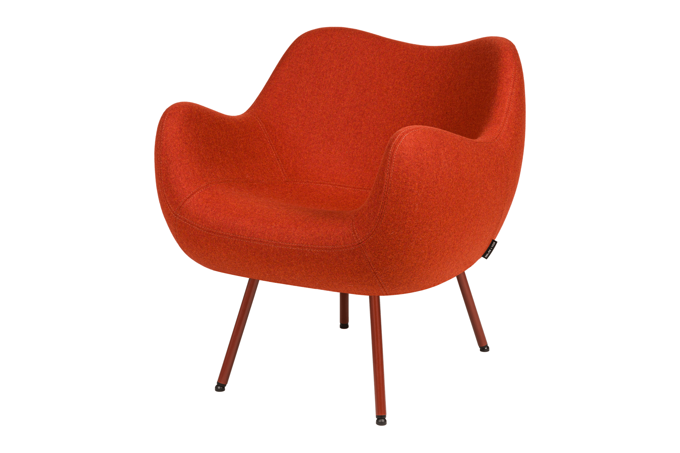 noo.ma RM59 Retro fauteuil - Rusty Red Wool