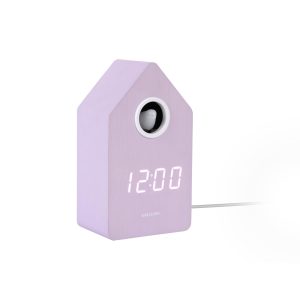 Karlsson wekker Cuckoo LED – paars – Ø9cm Karlsson wekker Cuckoo LED – paars – Ø9cm