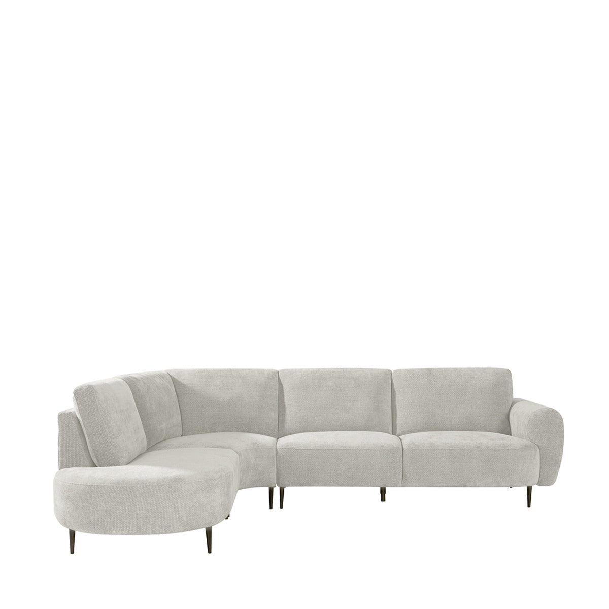 LABEL51 Hoekbank Milano Links - Naturel Stof - 300x232x72cm
