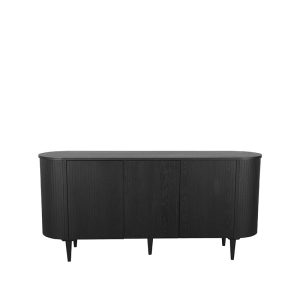 LABEL51 Dressoir Oliva – Zwart Eikenhout – 180x47x85cm LABEL51 Dressoir Oliva – Zwart Eikenhout – 180x47x85cm