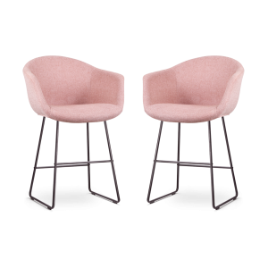 Nolon Nino-Otis Barkrukken Set van 2 – Zacht roze – Zwart – 65 cm Nolon Nino-Otis Barkrukken Set van 2 – Zacht roze – Zwart – 65 cm