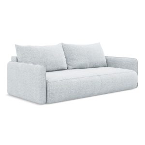LaMiaSofa 3-zits slaapbank Palermo – chenille stof – lichtblauw – 216x LaMiaSofa 3-zits slaapbank Palermo – chenille stof – lichtblauw – 216x