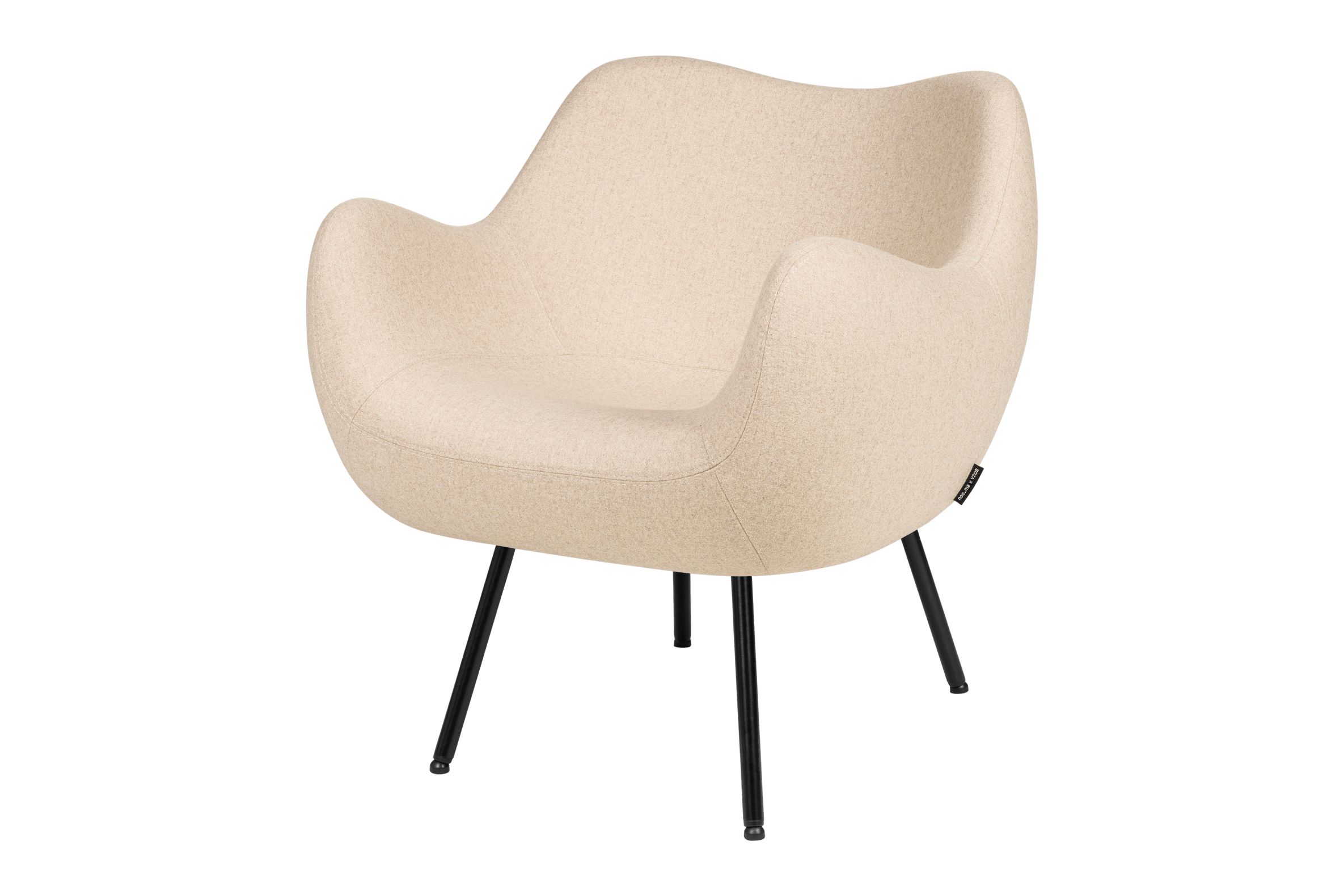 noo.ma RM58 Retro fauteuil - Bright Beige Wool