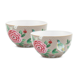 Pip Studio Blushing Birds Kommen – Servies – Set van 2 schaaltjes – Kh Pip Studio Blushing Birds Kommen – Servies – Set van 2 schaaltjes – Kh