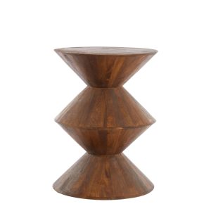 Light & Living bijzettafel Larus – bruin – Ø45cm Light & Living bijzettafel Larus – bruin – Ø45cm