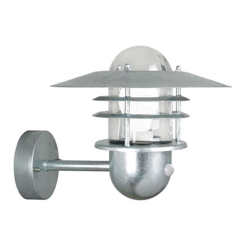 Nordlux Agger Wandlamp Buiten | Sensor | E27 | IP54 | Verzinkt | Seasi