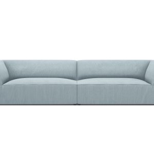 Micadoni Bank Ruby 4-zits, ribfluwelen, lichtblauw – 93x302x69cm Micadoni Bank Ruby 4-zits, ribfluwelen, lichtblauw – 93x302x69cm
