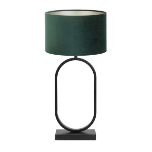 Light & Living tafellamp Jamiri/Velours – zwart, donkergroen – 30x30x6 Light & Living tafellamp Jamiri/Velours – zwart, donkergroen – 30x30x6