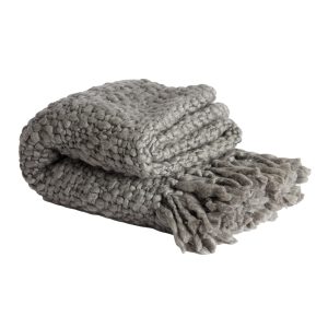 Light & Living plaid RISCA – 170x130x0.5cm – grijs Light & Living plaid RISCA – 170x130x0.5cm – grijs