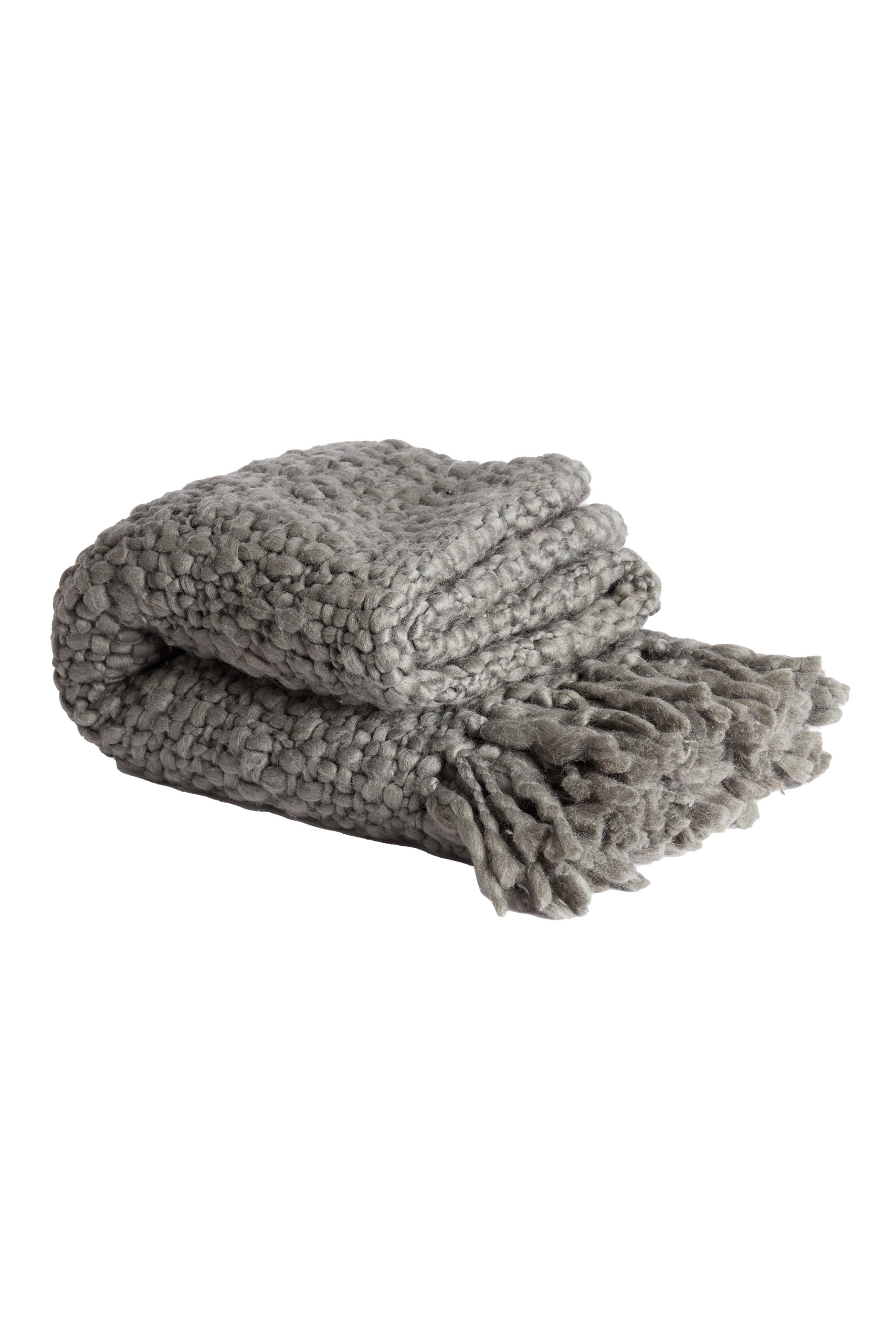 Light & Living plaid RISCA - 170x130x0.5cm - grijs