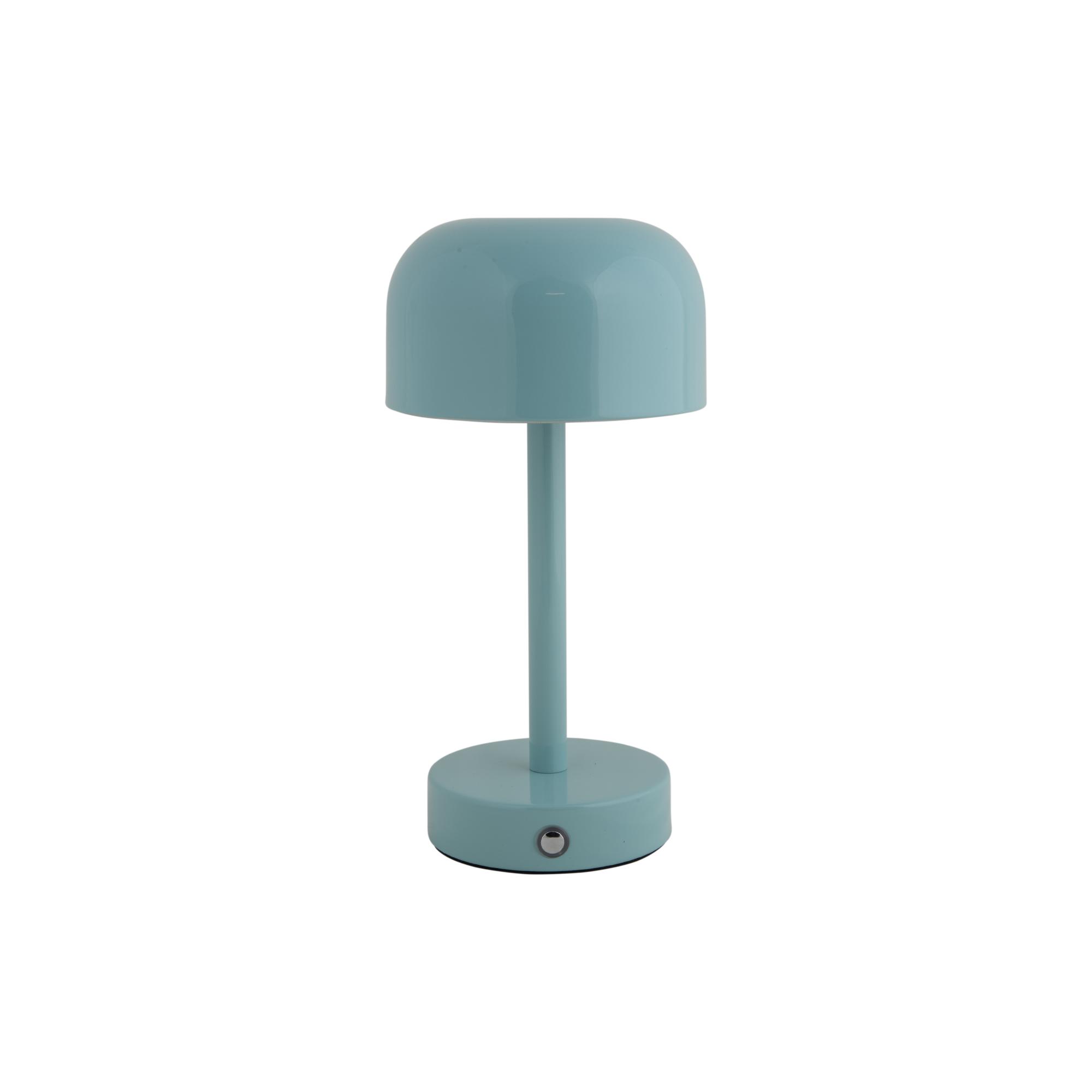 Leitmotiv tafellamp James LED - blauw - 12.5x12.5x24.5cm - Paddenstoel