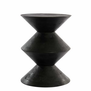 Light & Living bijzettafel Larus – zwart – Ø45cm Light & Living bijzettafel Larus – zwart – Ø45cm