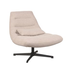 LABEL51 Fauteuil Nox – Naturel – Draaibaar – 77x62x53cm LABEL51 Fauteuil Nox – Naturel – Draaibaar – 77x62x53cm