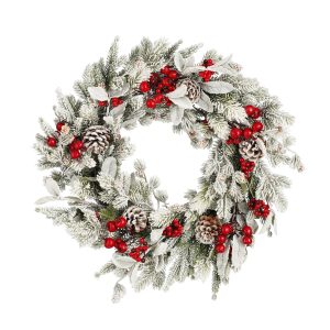 Mica Decorations Belfort Kerstkrans – Ø50 cm – Groen Mica Decorations Belfort Kerstkrans – Ø50 cm – Groen