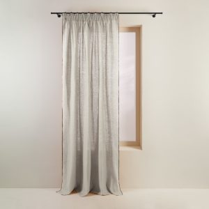 Madura Gordijn Carlina kalksteen en zwarte hommel 135×350 cm