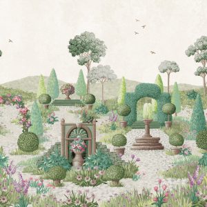 Laura Ashley Fotobehang Naunton Folly Fern Groen Laura Ashley Fotobehang Naunton Folly Fern Groen