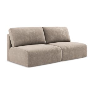 LaMiaSofa 3-zits slaapbank Ostia – chenille stof – donkerbeige – 216×1 LaMiaSofa 3-zits slaapbank Ostia – chenille stof – donkerbeige – 216×1