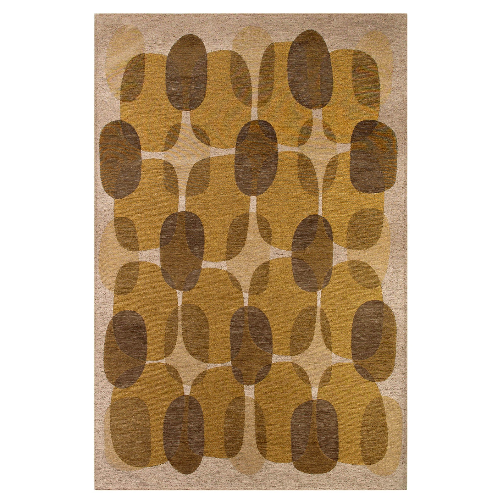 Lola&Moi vloerkleed Mountain Trail - goud - 80x150cm
