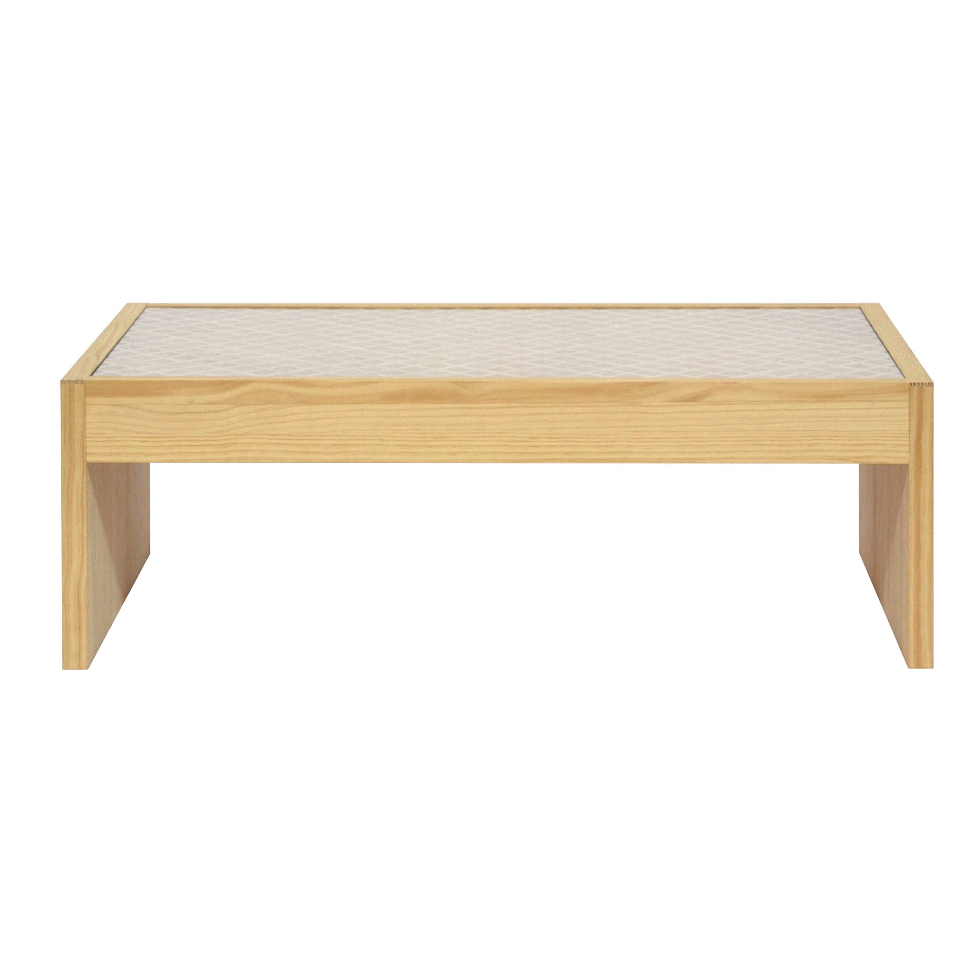 Naan Furniture Salontafel Vedella - Ongelakt massief hout met gehard g
