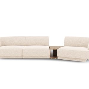 Micadoni Rechte modulaire bank Miley 3-zits, chenille, lichtbeige – 12 Micadoni Rechte modulaire bank Miley 3-zits, chenille, lichtbeige – 12