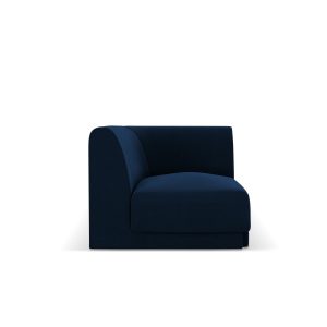 Micadoni Hoekmodule Miley flueel koningsblauw – 90x90x70cm