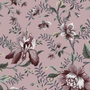 Laura Ashley Vliesbehang – Editas Garden Pale Blackberry 10mx52cm Laura Ashley Vliesbehang – Editas Garden Pale Blackberry 10mx52cm