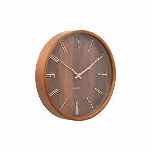 Karlsson wandklok Rama – bruin – Ø30cm Karlsson wandklok Rama – bruin – Ø30cm