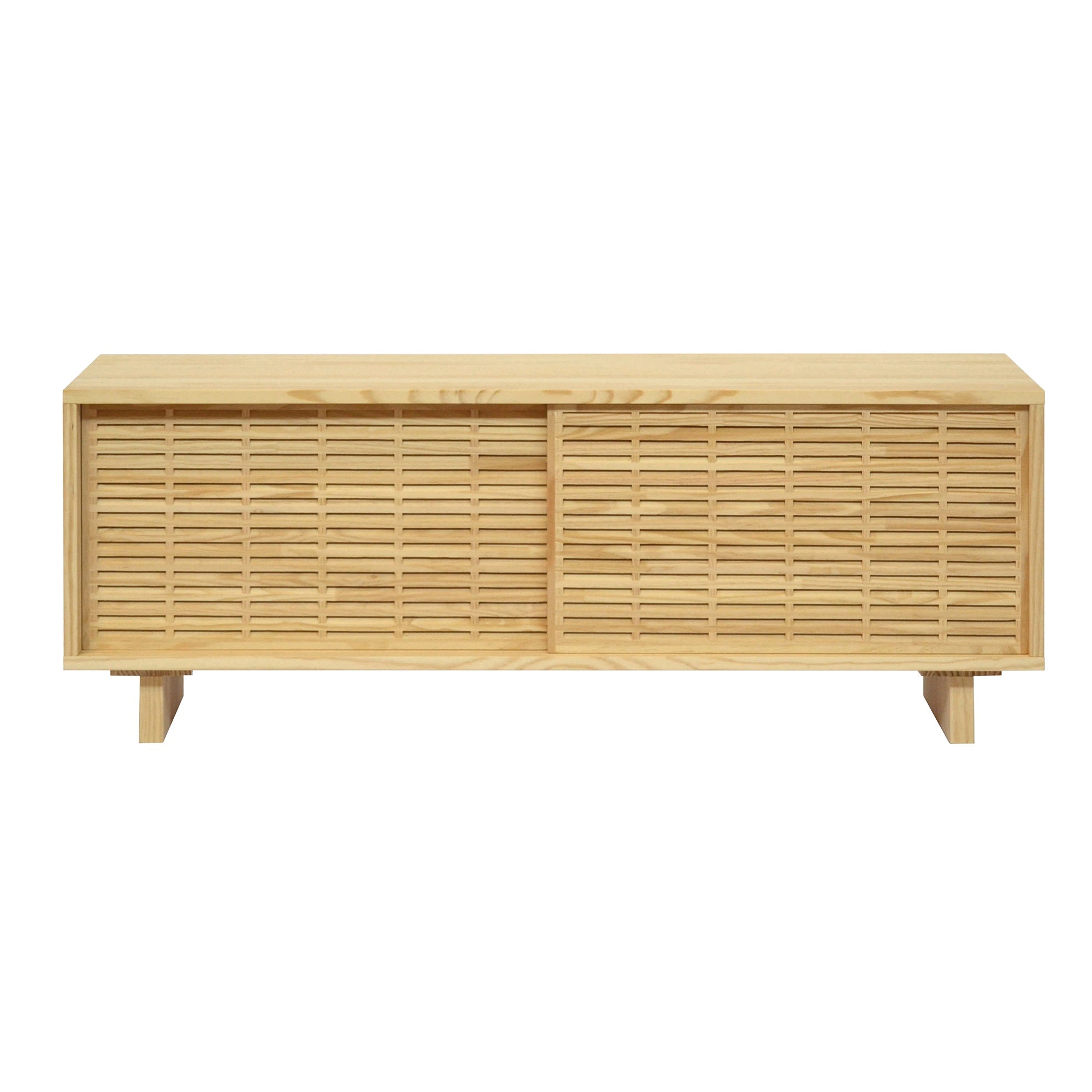 Naan Furniture TV meubel Moraira - Natuurlijk grenen ongelakt - 120 cm