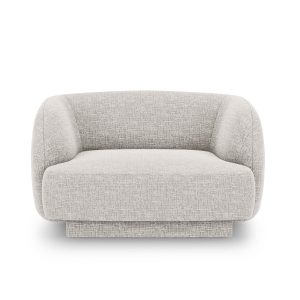 Micadoni Fauteuil Miley chenille, lichtgrijs – 90x103x70cm Micadoni Fauteuil Miley chenille, lichtgrijs – 90x103x70cm