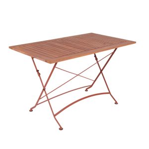 MaximaVida inklapbare tuintafel Toscana 120 x 70 cm roestbruin – 100% MaximaVida inklapbare tuintafel Toscana 120 x 70 cm roestbruin – 100%